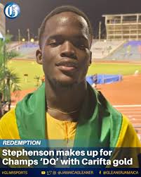 It was a form of redemption for Jamal Stephenson of Jamaica
