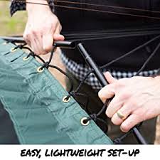 · how do the spreader bars and arch poles work? Amazon Com Lawson Hammock Blue Ridge Camping Hammock And Tent Rainfly And Bug Net Included Sports Outdoors
