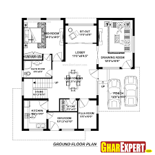 Looking for a small house plan under 1600 square feet? House Plan For 40 Feet By 40 Feet Plot Plot Size 178 Square Yards Gharexpert Com