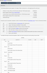 Solved Chart Of Accounts Parks Construction Inc General