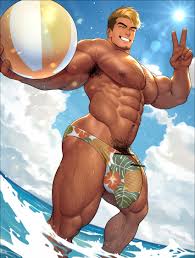 Rule 34 - Abs Bara Beach Ball Big Bulge Big Cock Big Penis Black Hair  Blonde Hair Body Hair Bodybuilder Bulge Censor Bar Censored Censored Penis  Chest Hair Clouds Erect Nipples Exposed