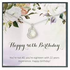 Awesome 40th birthday gift ideas for men and women! Amazon Com 40th Birthday Gifts For Women Gift Ideas Gift For 40 Year Old Woman 40 Birthday Necklace Fabulous Forty 40th Birthday Gifts For 40 Birthday Gift Handmade