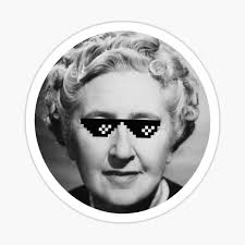 Agatha Christie Stickers for Sale