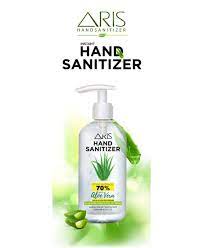 Squeeze a thumbnail size amount of hand gel into your palm and briskly rub hands together until dry. Hand Sanitizer Aris