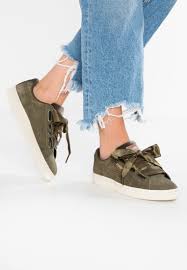 Puma Basket Heart Velvet Rope Sneaker Low Olive Night Rose Gold Whisper White Zalando De