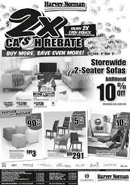 Validity of all offers and free gifts are stated in each print advertisement or while stocks last. Harvey Norman 2x Cash Rebate Discount Sale Until 3 March 2017 Harga Runtuh Harga Runtuh Durian Runtuh
