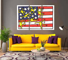 Store cheap home décor & fashionable, chic furnishings at z gallerie. Keith Haring Dancers Canvas Wall Decor Pop Art Home Decor