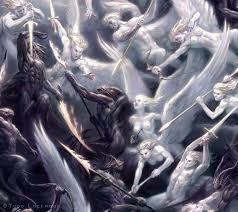 War Of Angels Art By Todd Lockwood Angel Art Evil Art Art