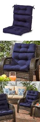 Patio Furniture Cushions And Pads 79683 Greendale Home Fashions Outdoor High Back Chair Cushion Navy B Patio Furniture Cushions Furniture Styles Furniture