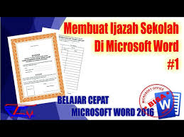 Contoh blangko ijazah smk 2017 contoh undangan pernikahan kartu nama bingkai. Cara Membuat Ijazah Sekolah Di Microsoft Word 2016 Youtube