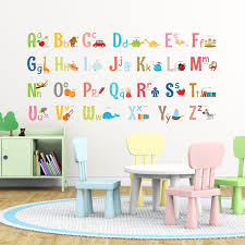 Alphabet Wall Stickers Medium Wall Stickers Kids Nursery Wall Stickers Kids Wall Decals