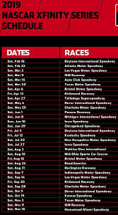 Et start time (4 p.m. Bob Pockrass On Twitter 2019 Xfinity Series Schedule