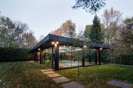 The picture frame house designed by dsdg inc. A Glass House Inspired Pavilion For An Indoor Swimming Pool Design Milk