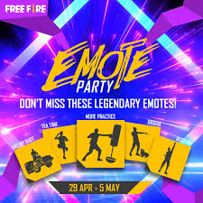 Free fire has so many emotes over 30+. Know About The Free Fire Emote Party Event And Its Rewards