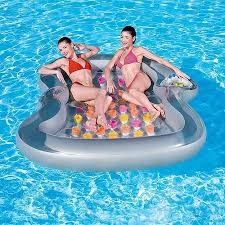 H2ogo Inflatable Pool Lounge Walmart Com Pool Lounge Float Inflatable Pool Inflatable Pool Floats