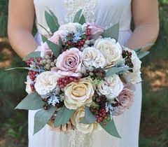 We've got red with green, crystals, paper flowers, brooch bouquets, succulents, and wildflowers. Winter Wedding Bouquet Diy Wedding Flowers Diy Wedding Bouquet Wedding Flower Decorations