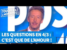 Sep 20, 2007 · toutes les audiences tv sur les émissions, séries et divertissements, en prime time, en access prime time, mais aussi les scores de daytime avec les 12 coups de midi, touche pas à mon poste. Les Questions En 4 3 C Est Que De L Amour Youtube