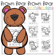 Simple free little brown bear coloring page to print and color. Brown Bear Brown Bear Coloring Pages Worksheets Teaching Resources Tpt