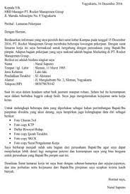 Contoh Surat Lamaran Kerja Surat Kerja Cv Kreatif