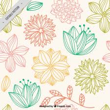 Download hand drawn floral patterns graphics by artness. Pattern Simple Flower Drawing Designs Novocom Top