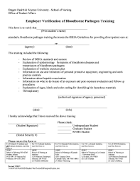 Course content is written by a team of licensed u.s. Blood Pathogens Fill Online Printable Fillable Blank Pdffiller