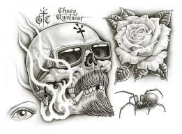 21+ gangsta clown tattoos and designs. Gangster Chicano Skull Tattoo Designs Novocom Top