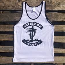 The go sit on a cactus tank is a summer essential. Go Sit On A Cactus Tank Musculos