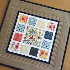 Floral Modern Table Topper Quilted Table Topper Fabric Table Runner Square Quilted Candle Mat Mini Pa Quilted Table Toppers Fabric Table Runner Wall Quilts