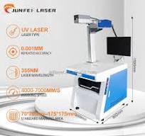 JUNFEI Water Cooling Auto Focus 3D Gainlaser Huaray 3w 5w 10w Galvo UV  Laser Marking Machine Printing Machine for Clothes