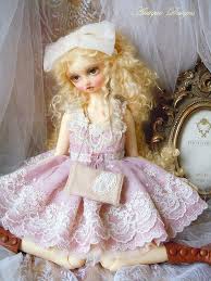 Bjd Dolls For Sale Uk Cherish Pink Lace Dress By Antique Designs For By Animemadness 195 00 Lace Pink Dress Flower Girl Dresses Lace Dress