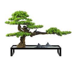 松树摆件新中式尚麟居花艺 chinese garden flower art flower arrangements