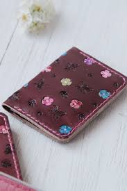 Womens Pocket Wallet Business Card Case Women Minimalist Wallet Small Organizer Leather Credit Card Holder In 2020 Credit Card Holder Pattern Leather Credit Card Holder Business Card Case