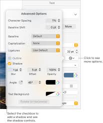 That's why it is recommended to remove the default outline and add your preferred style to the box to indicate that it is active when clicking on it. Add A Shadow Or Outline To Text In Pages On Mac Apple Support