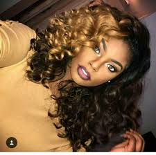 Fully dyed (unless black) is not. Ombre Curly Lace Front Human Hair Wig 18 20 Inches Curly Weave Hairstyles Hair Makeup Long Hair Styles