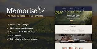 It is amazing, professional and easy to use template. Free Download Memorise Funeral Home Website Template