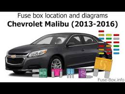 Fuse Box Location And Diagrams Chevrolet Malibu 2013 2016 Youtube