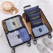 Conjunto De Bolsas Organizadoras De Viaje, Set De 6 Piezas De  Almacenamiento, Maleta, Equipaje Portátil, Ropa, Bolsa Para Ordenar Zapatos  - Bolsas De Almacenaje - AliExpress