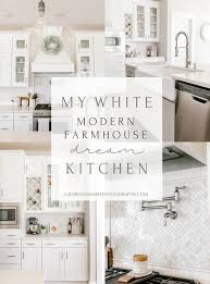 An amazing modern farmhouse a simple summer centerpiece (via: My White Modern Farmhouse Dream Kitchen Rockford Michigan Laurenda Marie Photography