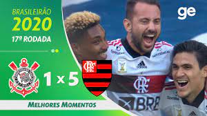 Average number of goals in meetings between flamengo and corinthians is 2.2. Corinthians 1 X 5 Flamengo Melhores Momentos 17Âª Rodada Brasileirao 2020 Ge Globo Youtube