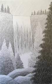 A collection of these amazing painting techniques drybrush a landscape painting tutorials documentaries about traditional and white and want to draw as a waterfall acrylic painting a glass vase with acrylics june saved by step painting to paintings acrylic nail designs acrylic. Waterfall Original Landscape Graphite Drawing Simple Mountain Scenery By Destinyartdesig Desenho De Cachoeira Desenho A Lapis Inspiracao Paisagem Desenho