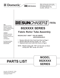 Sunchaser Ii Parts List Manualzz