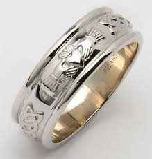 Amazon Com Mens Wide Rounded Claddagh Irish Wedding Ring Silver Irish Made Jewelry Irish Wedding Rings Claddagh Ring Wedding Irish Wedding Bands