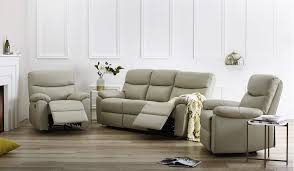 The Ada 3 Piece Recliner Suite In 100 Leather Includes A Stylish Reclining Sofa And 2 Reclining Chairs Lounge Suites Furniture Lounge