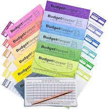 Amazon Com Cash Envelope System Budget Envelopes Budget Keeper 12 Assorted Colors Tear And Water Resistant 12 Expense Ledgers Pen Zipper Case Included Office Products