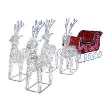 Check spelling or type a new query. 14 75 Pre Lit Commercial Size 3d Reindeer And Sleigh Christmas Outdoor Decoration Walmart Com Walmart Com