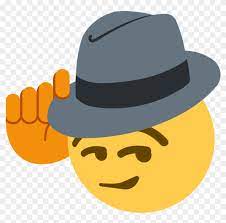 Tips Fedora Discord Emoji Fedora Tip Emoji Discord Clipart 264630 Pikpng