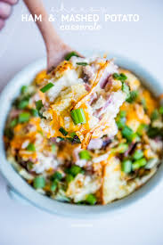 … you don't happen to have excessive amounts of pulled pork as i do, feel free to make traditional shephard's pie. Cheesy Ham And Mashed Potato Casserole Sweet Cs Designs