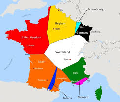 Map showing the geographical location of france & germany along with their capitals, international boundary, major cities and point of the international boundary clearly demarcates the two nations of france and germany. Simon Kuestenmacher On Twitter Map Shows The Country Nearest To You When In Metropolitan France Source Https T Co Wkdaywjwwk