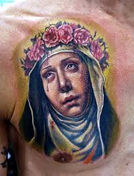 This picture is companion of saint domingo de guzman. Santa Rosa De Lima By Stefano Alcantara Tattoonow