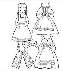 If you use cardstock or regular paper, consider gluing the paper doll onto a lightweight cardboard base. Paper Doll Template Best Coloring Pages For Kids
